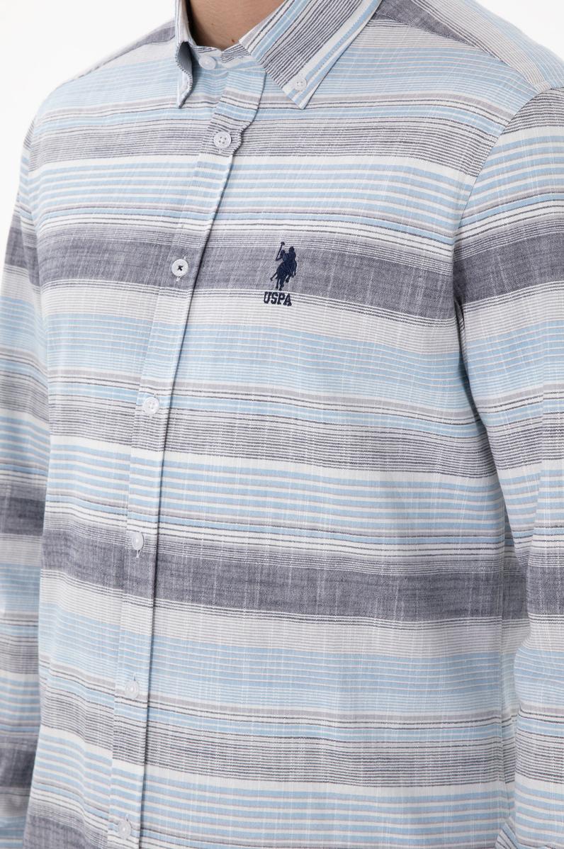 Erkek Lacivert Uzun Kollu Gömlek