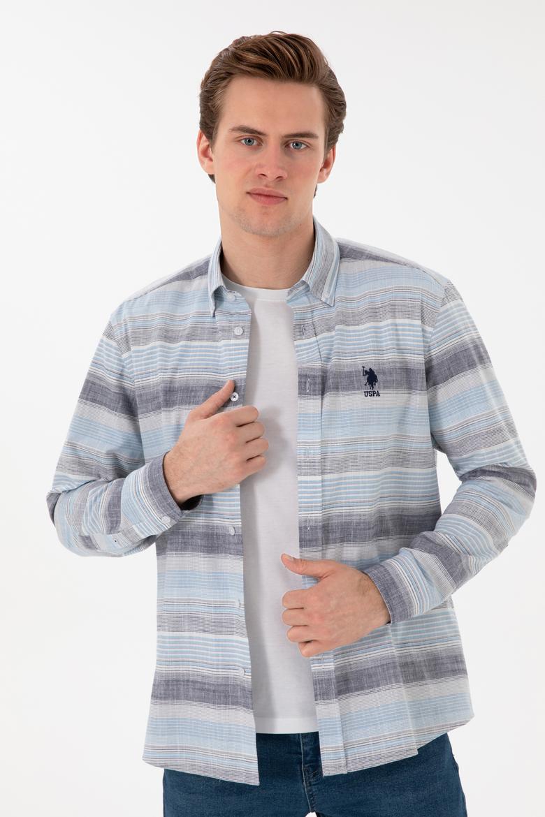 Erkek Lacivert Uzun Kollu Gömlek - 50300202008