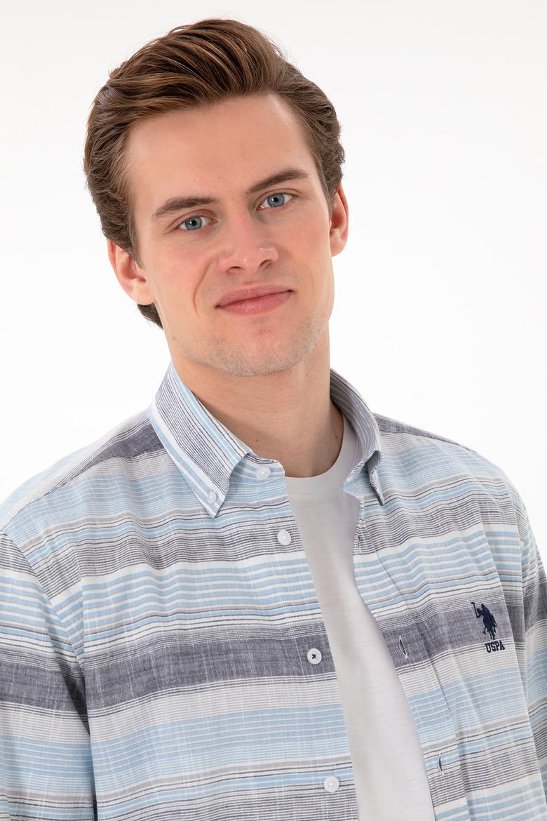 Erkek Lacivert Uzun Kollu Gömlek - 50300202008