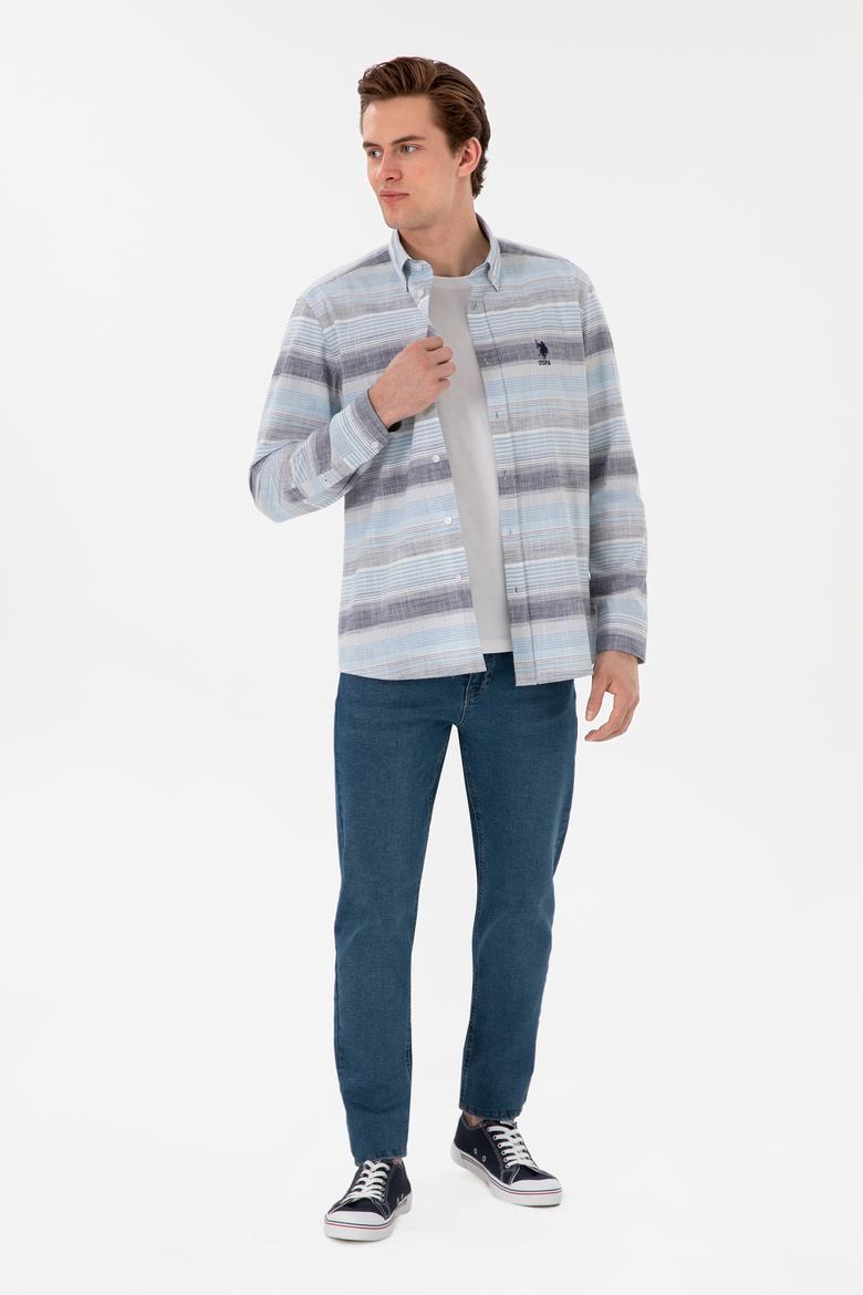 Erkek Lacivert Uzun Kollu Gömlek - 50300202008