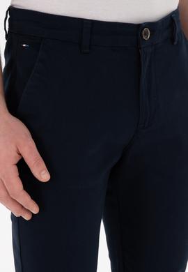 Erkek Lacivert Slim Fit Kanvas Pantolon - 50297578094