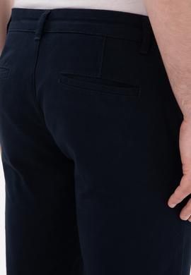 Erkek Lacivert Slim Fit Kanvas Pantolon - 50297578094