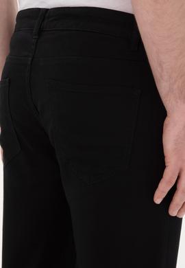 Erkek Siyah Slim Fit Kanvas Pantolon - 50297545122