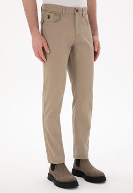 Erkek Açık Haki Slim Fit Kanvas Pantolon - 50297545290
