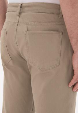 Erkek Açık Haki Slim Fit Kanvas Pantolon - 50297545290