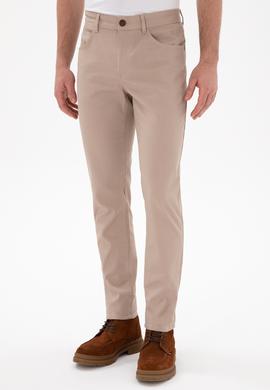 Erkek Koyu Bej Kanvas Pantolon - 50297841346