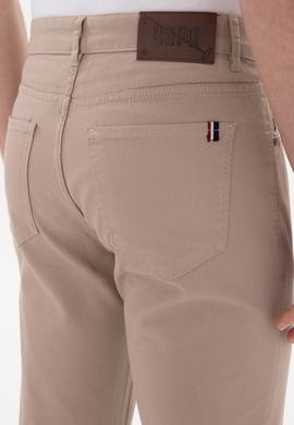 Erkek Koyu Bej Kanvas Pantolon - 50297841346