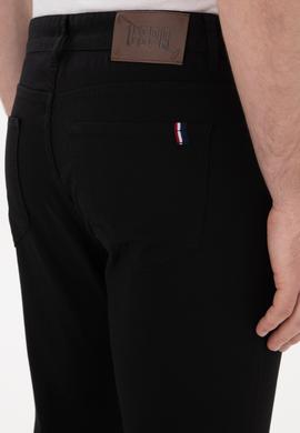 Erkek Siyah Slim Fit Kanvas Pantolon - 50297841129