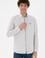 Erkek Açık Gri Uzun Kollu Basic Gömlek