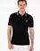 Erkek Slim Fit Polo Yaka Siyah Basic Tişört