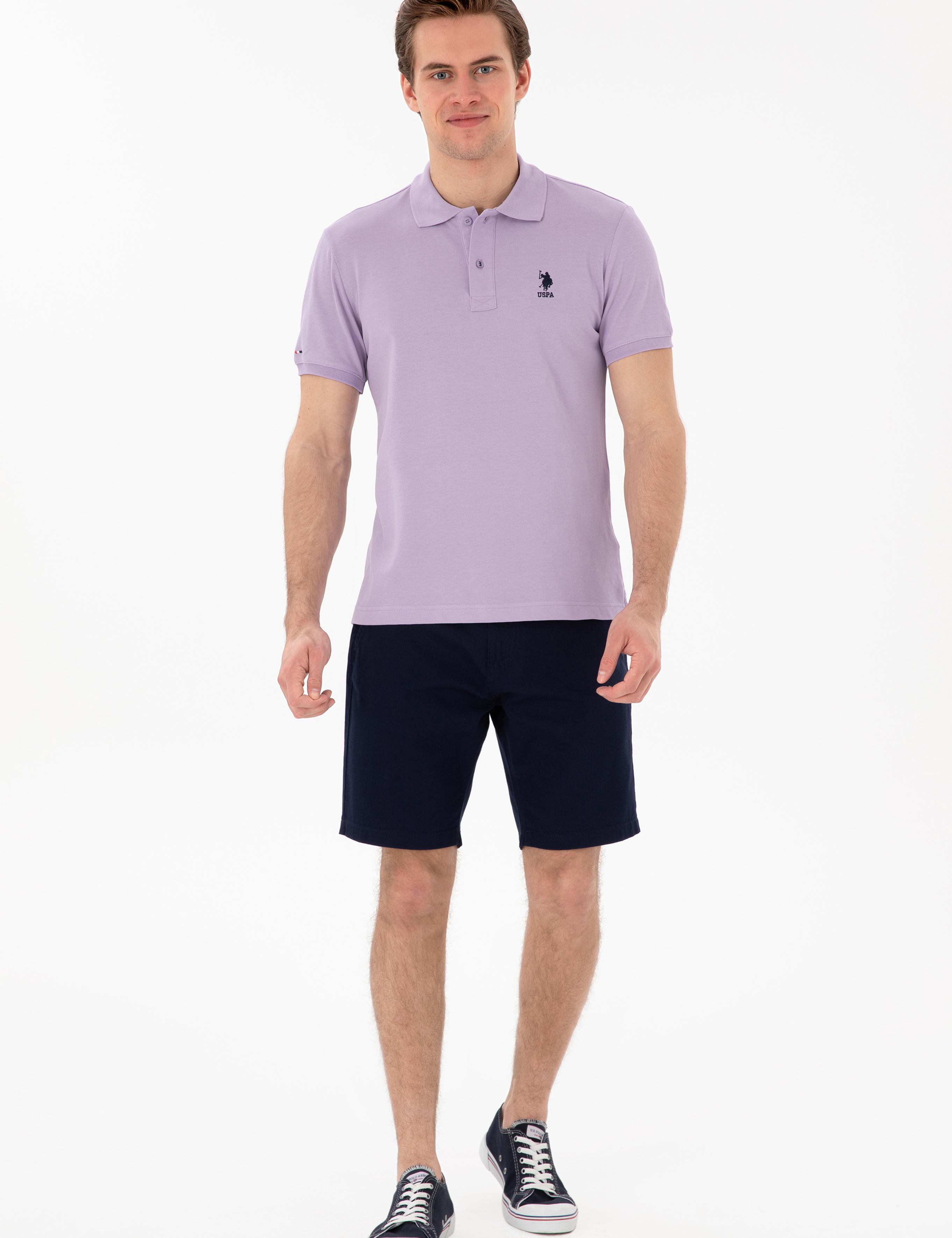 پولوشرت آستین کوتاه اندامی یقه پیراهنی مردانه یو اس پولو | U.S. Polo Assn. - تصویر 4