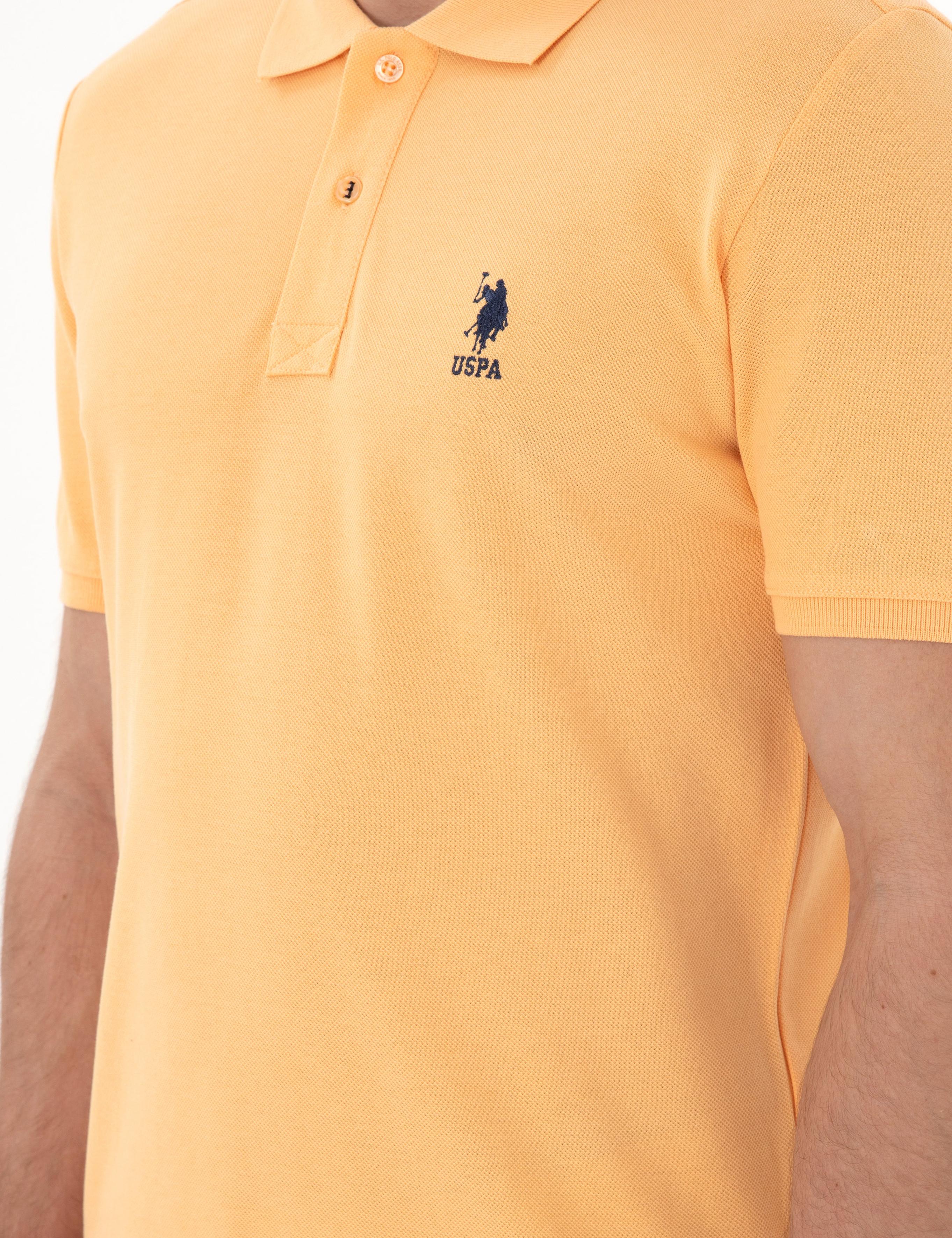 پولوشرت آستین کوتاه اندامی یقه پیراهنی مردانه یو اس پولو | U.S. Polo Assn. - تصویر 7