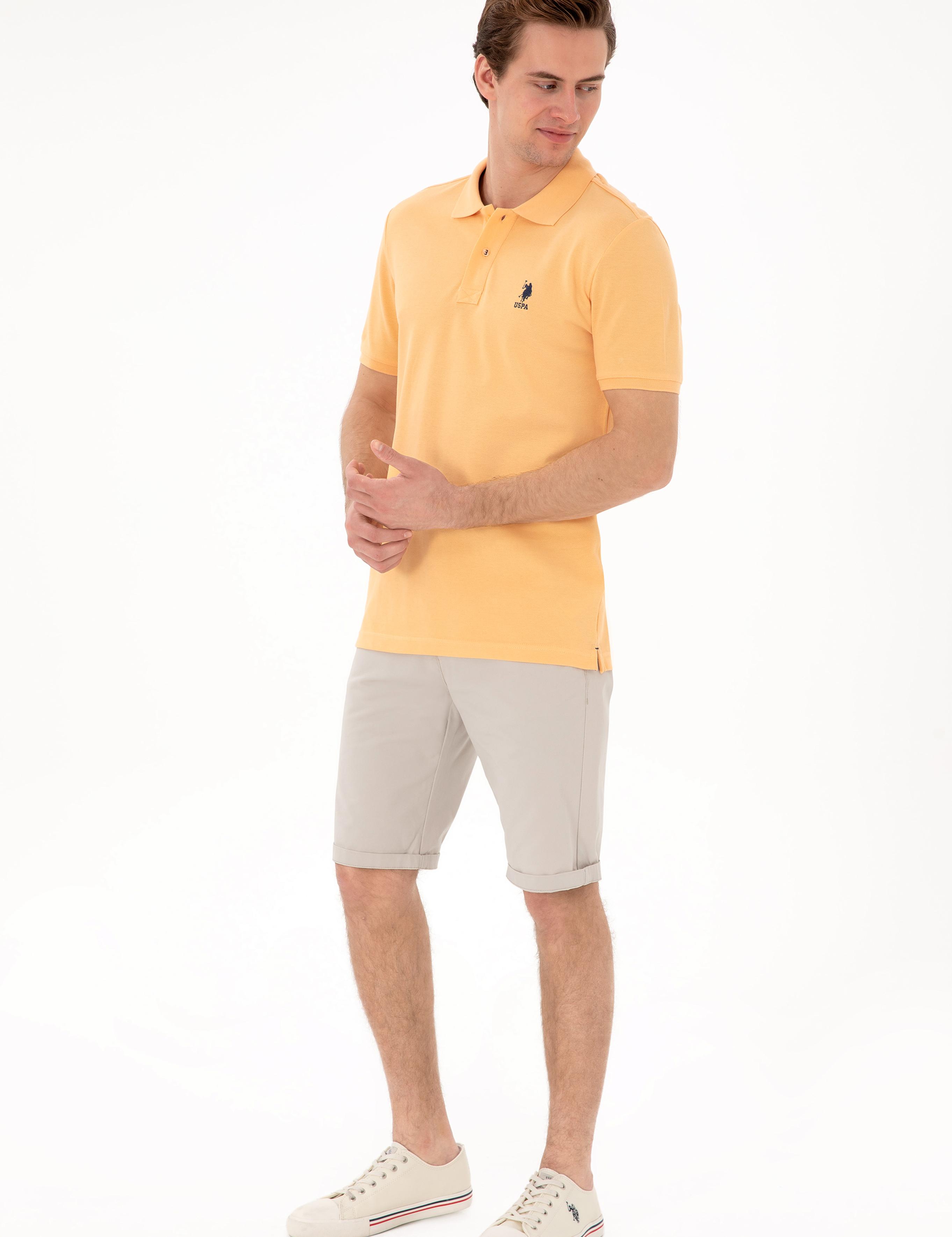 پولوشرت آستین کوتاه اندامی یقه پیراهنی مردانه یو اس پولو | U.S. Polo Assn. - تصویر 4
