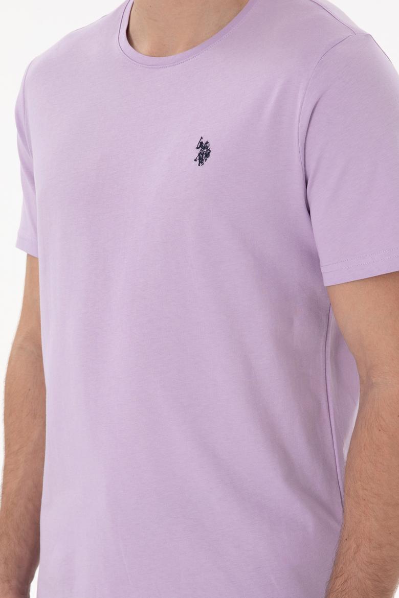 Erkek Lila Basic Tişört - 50279632221