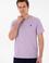 Erkek Lila Basic Tişört