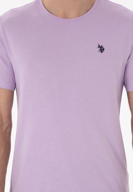 Erkek Lila Basic Tişört - 50279632221