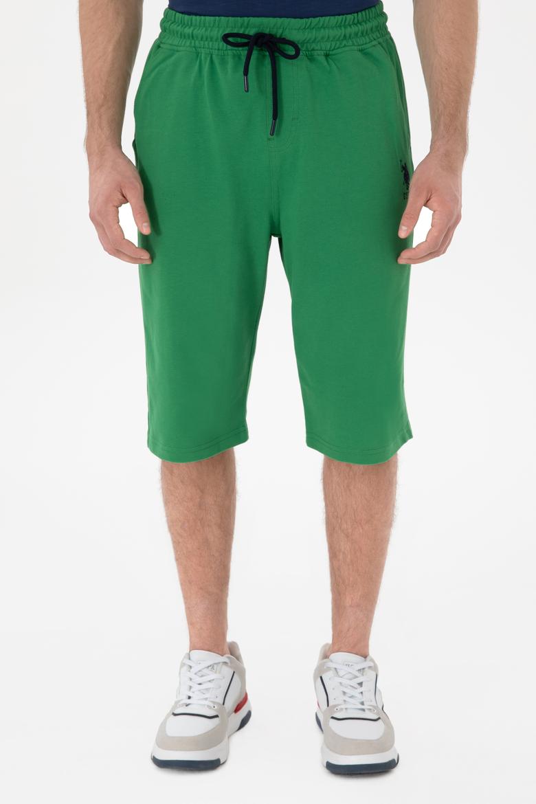 Erkek Yeşil Örme Şort - 50279619076