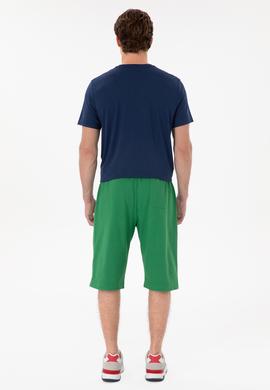 Erkek Yeşil Örme Şort - 50279619076