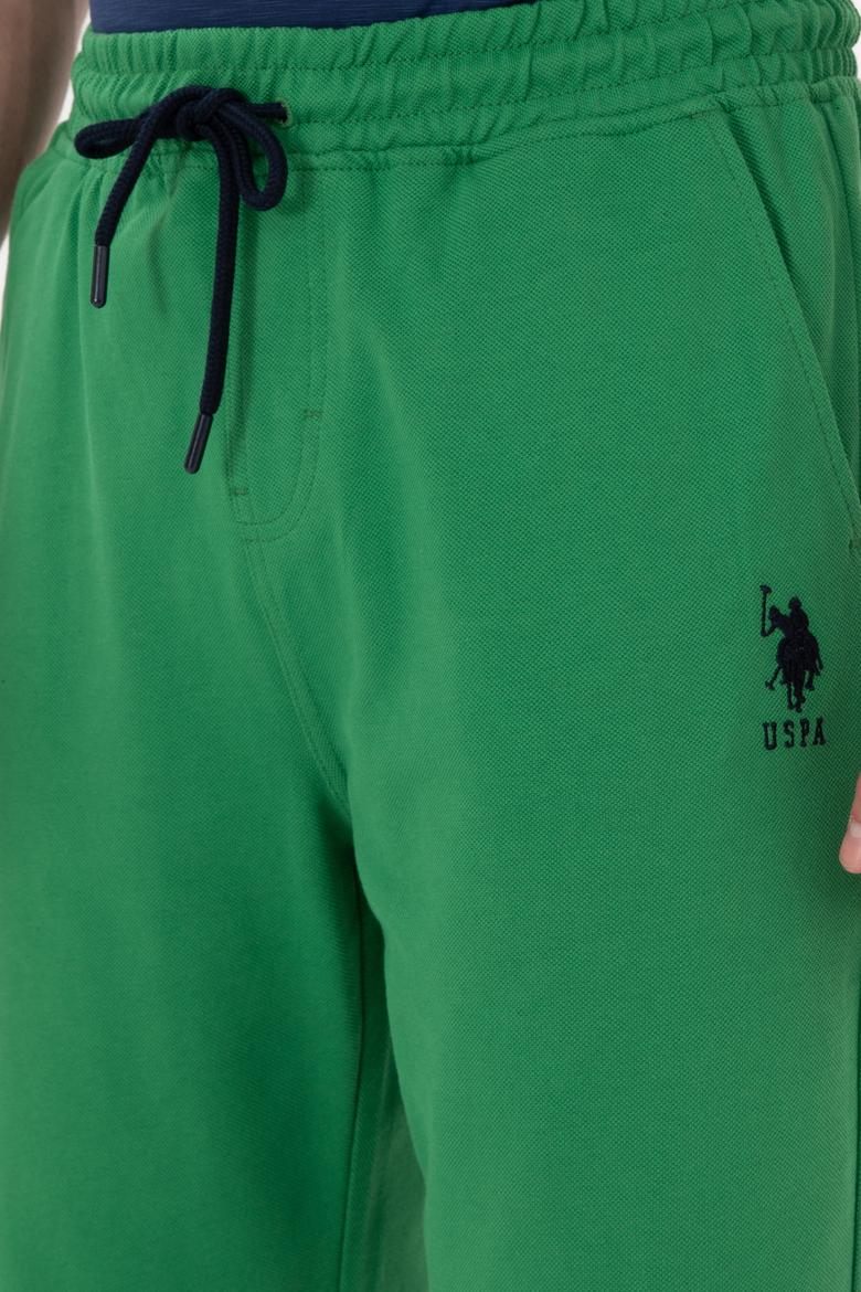 Erkek Yeşil Örme Şort - 50279619076