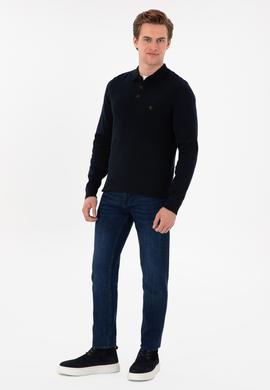 Erkek Lacivert Kazak - 50253695006