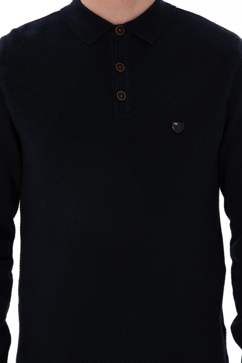 Erkek Lacivert Kazak - 50253695006