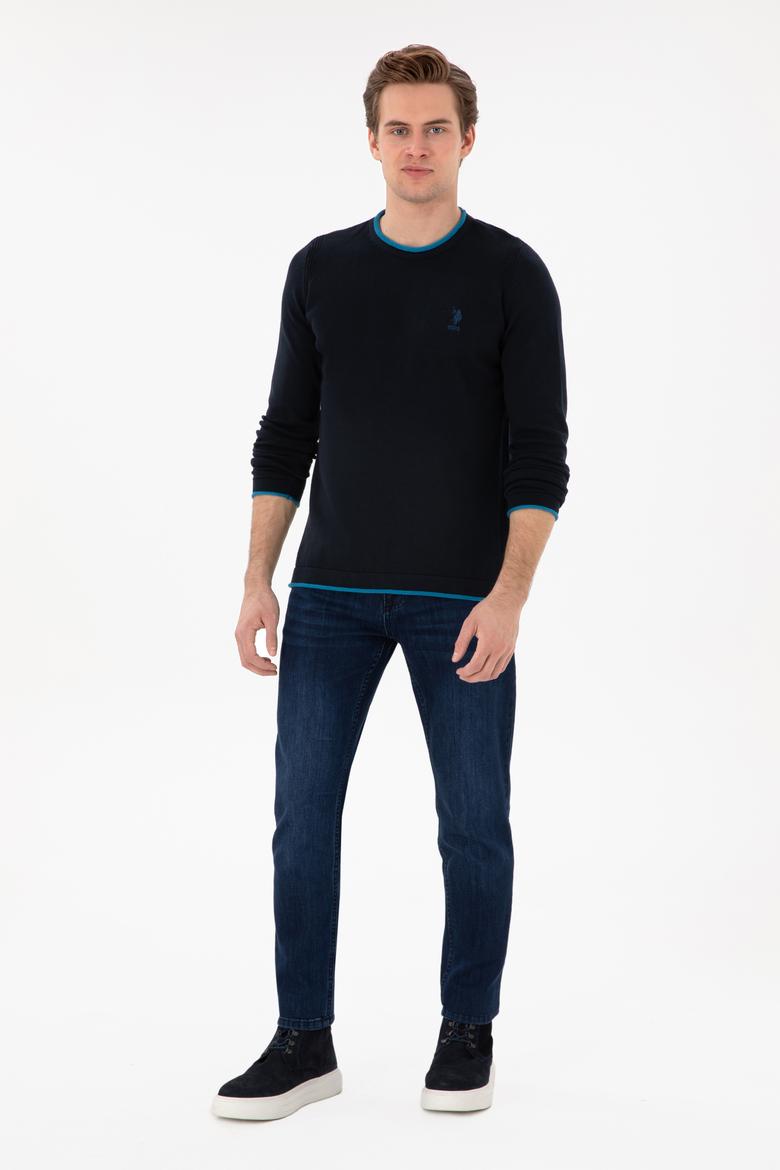 Erkek Lacivert Kazak - 50256677006