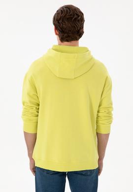 Erkek Neon Sarı Sweatshirt - 50264702006