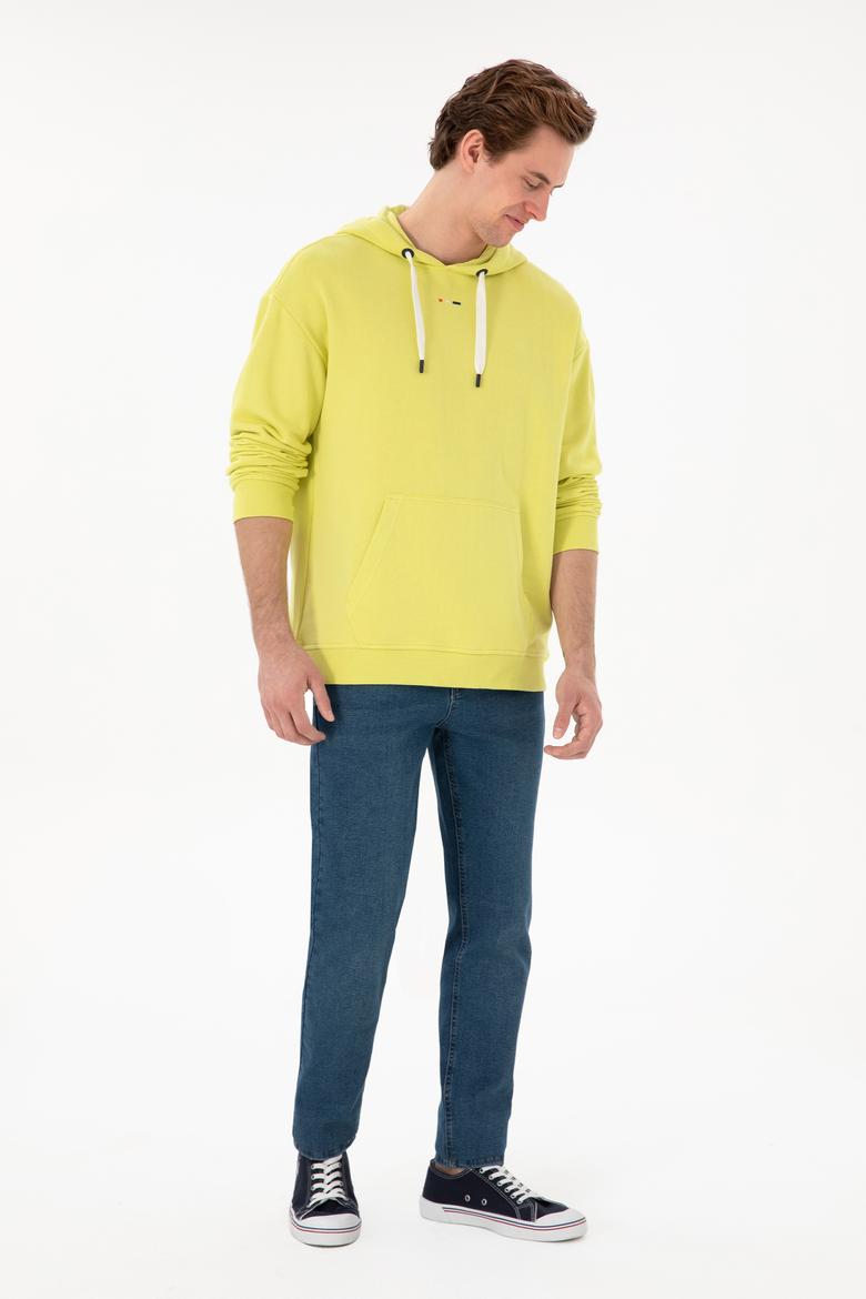 Erkek Neon Sarı Sweatshirt - 50264702006