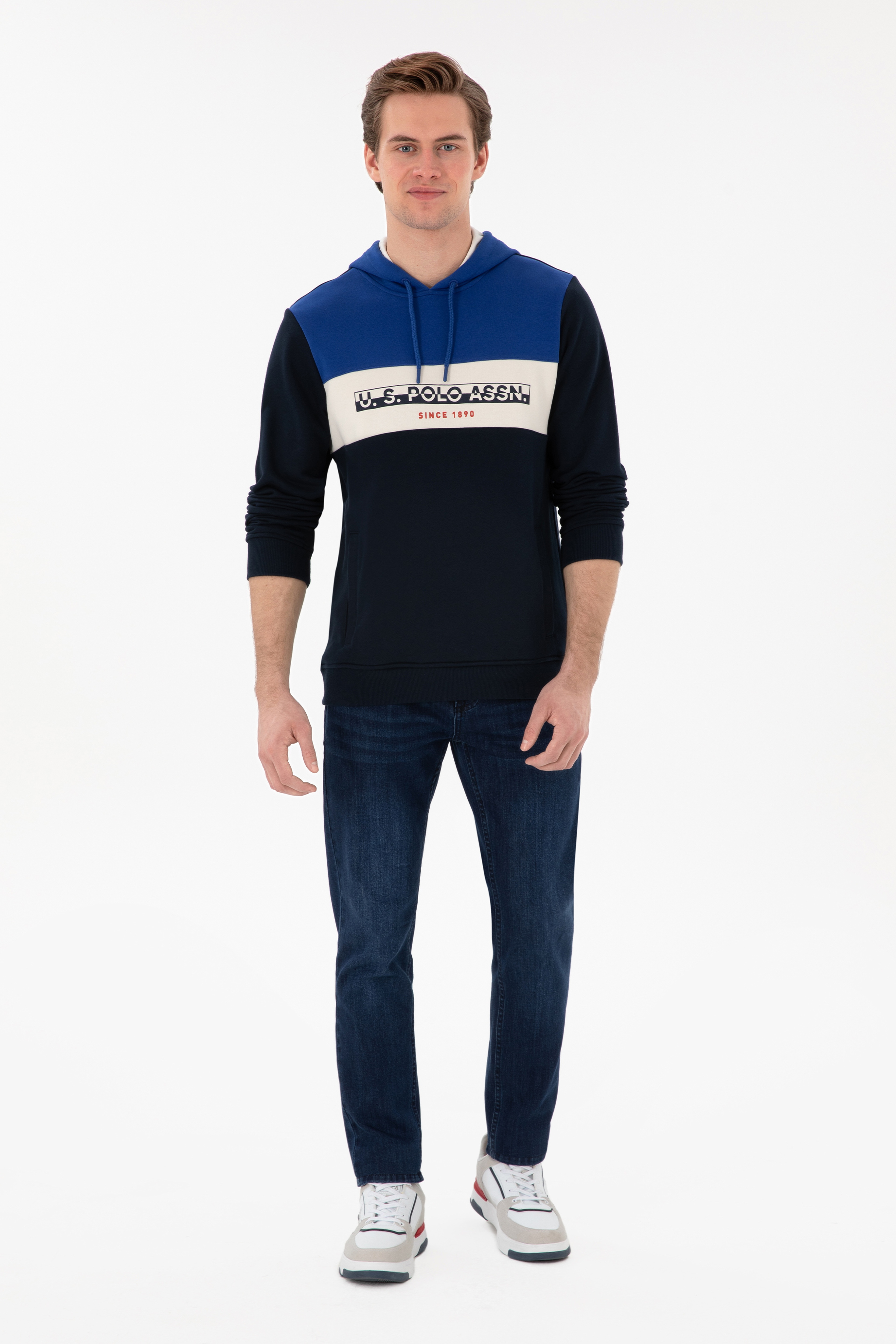 Erkek Lacivert Sweatshirt - Image 4