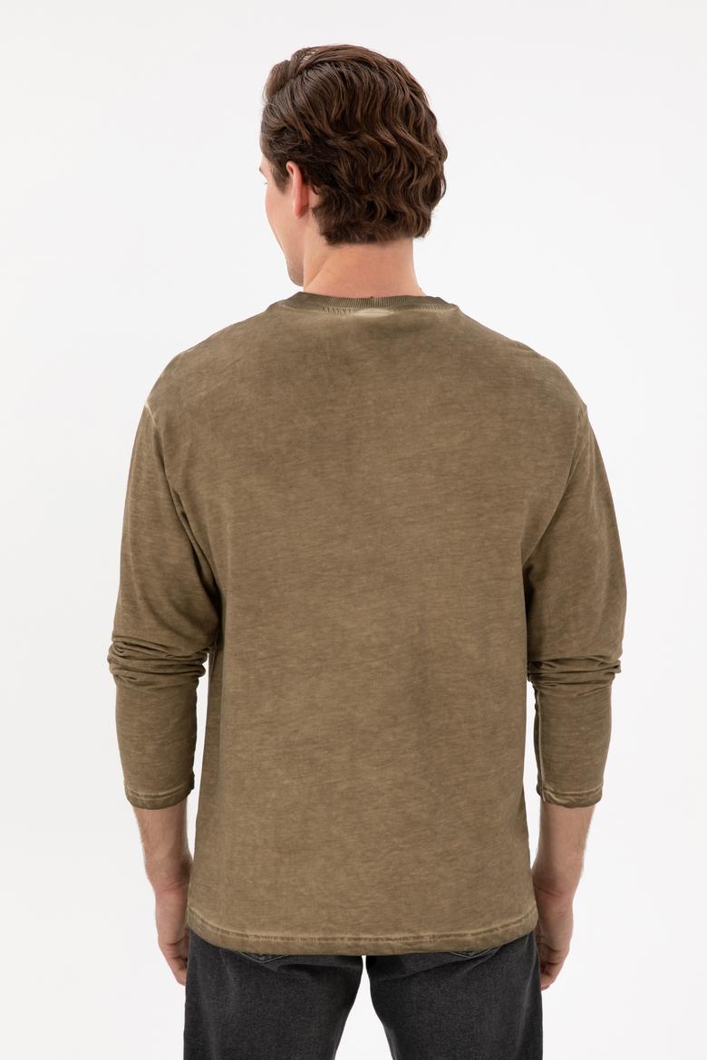 Erkek Haki Sweatshirt - 50292597025