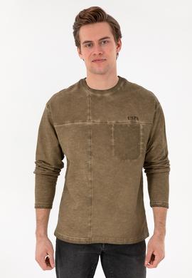 Erkek Haki Sweatshirt - 50292597025