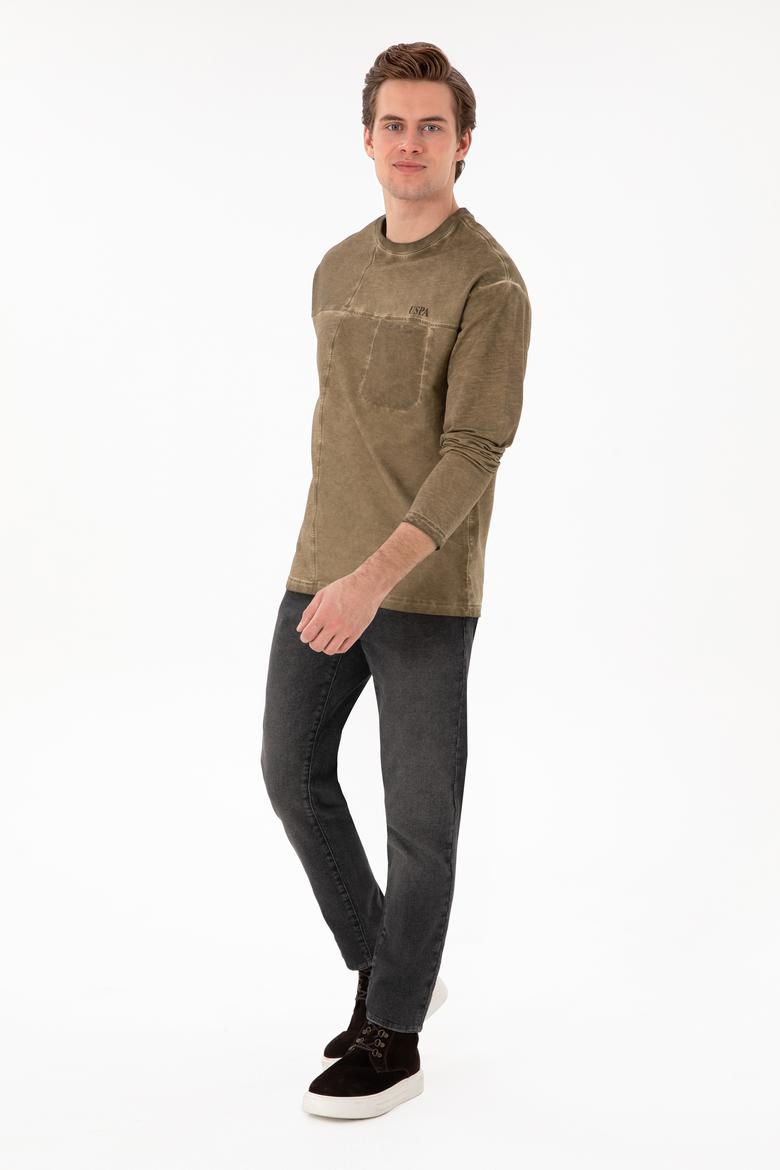 Erkek Haki Sweatshirt - 50292597025