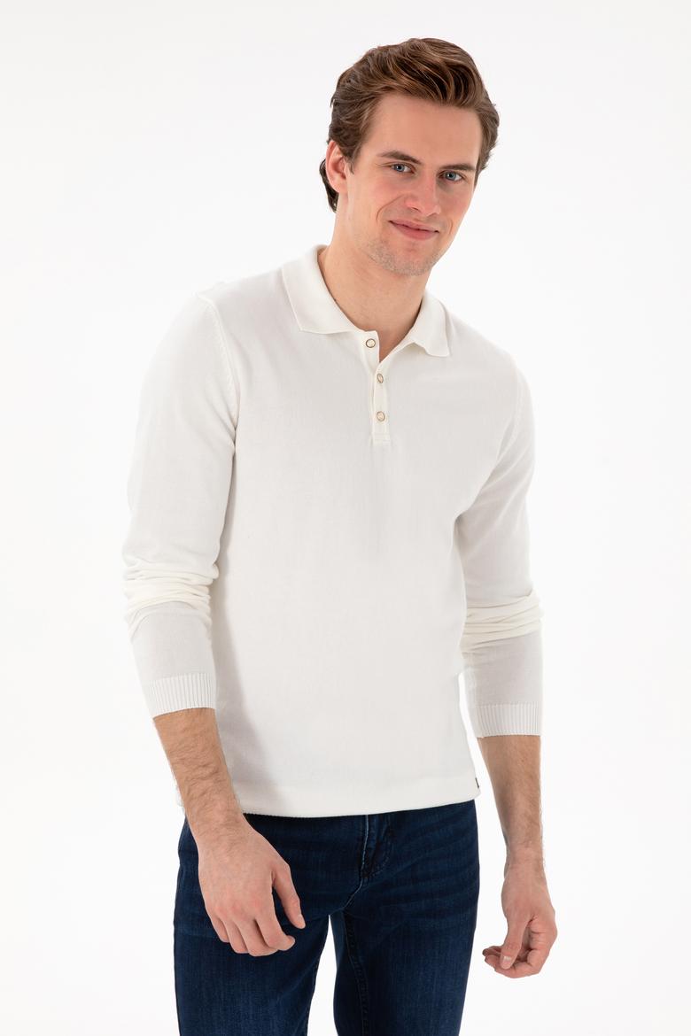 Erkek Ekru Basic Kazak