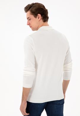 Erkek Ekru Basic Kazak - 50294739010