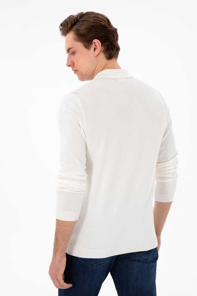 Erkek Ekru Basic Kazak - 50294739010