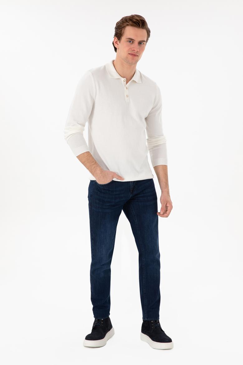 Erkek Ekru Basic Kazak - 50294739010