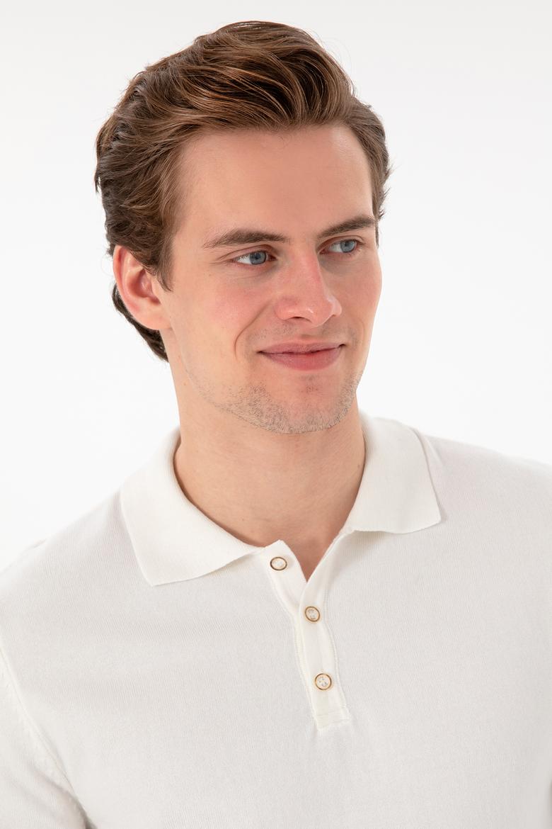 Erkek Ekru Basic Kazak - 50294739010