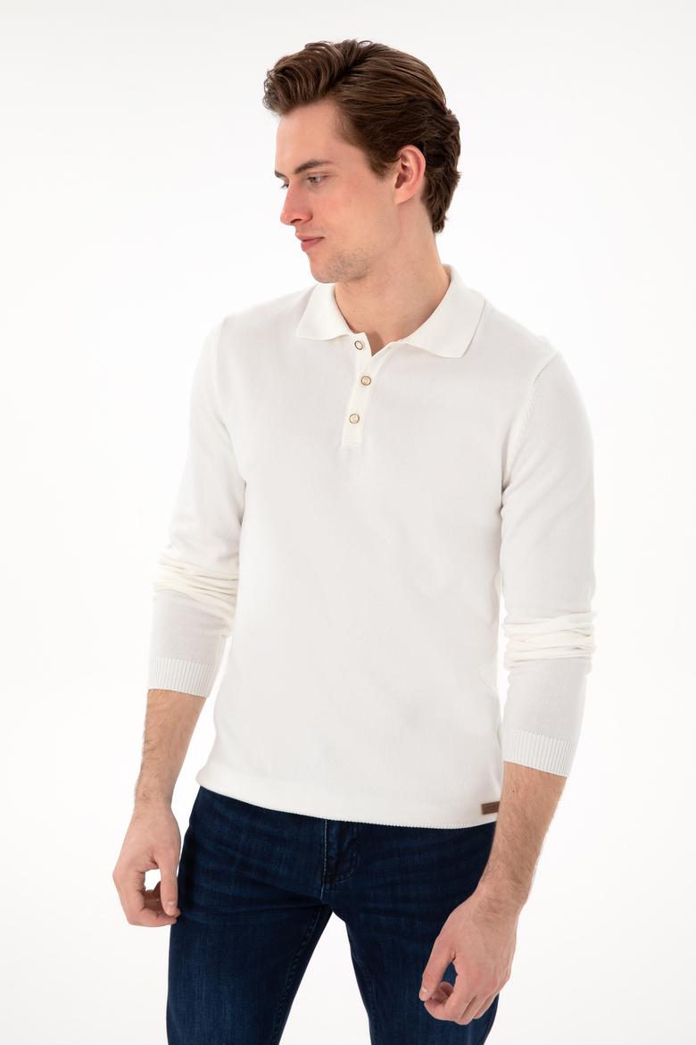 Erkek Ekru Basic Kazak - 50294739010