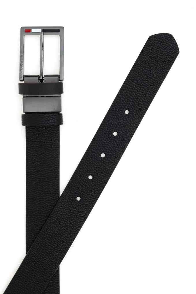 Erkek Siyah Çift Taraflı Kemer