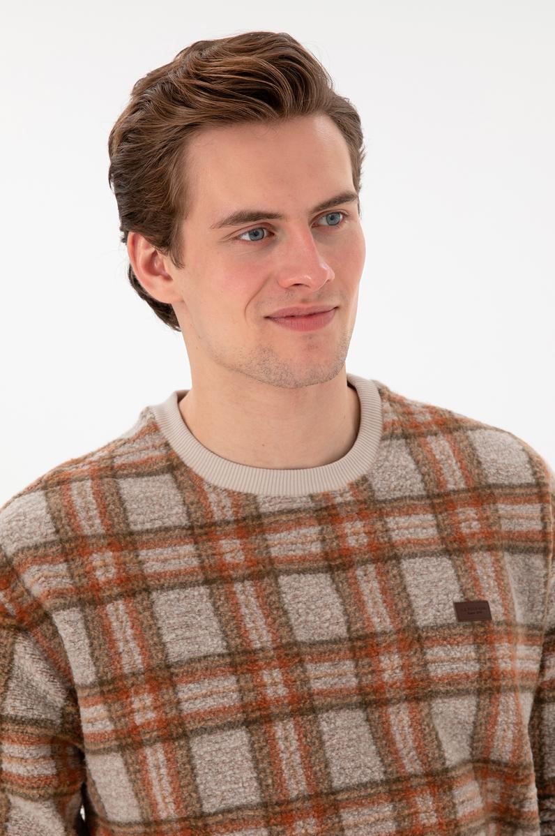 Erkek Krem Sweatshirt