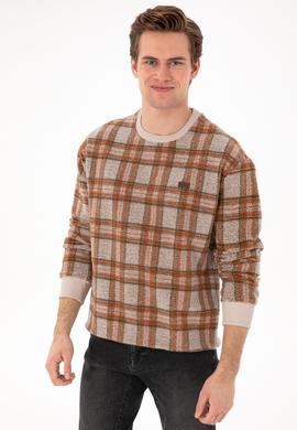 Erkek Krem Sweatshirt - 50290874018