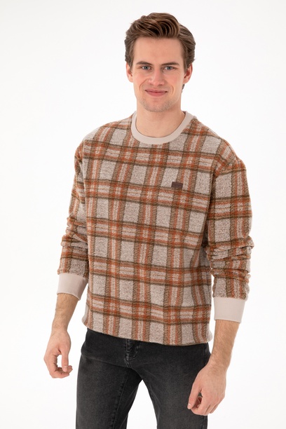 Erkek Krem Sweatshirt