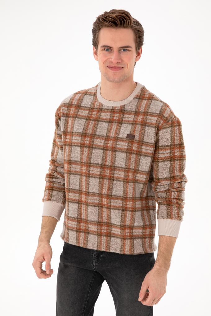 Erkek Krem Sweatshirt