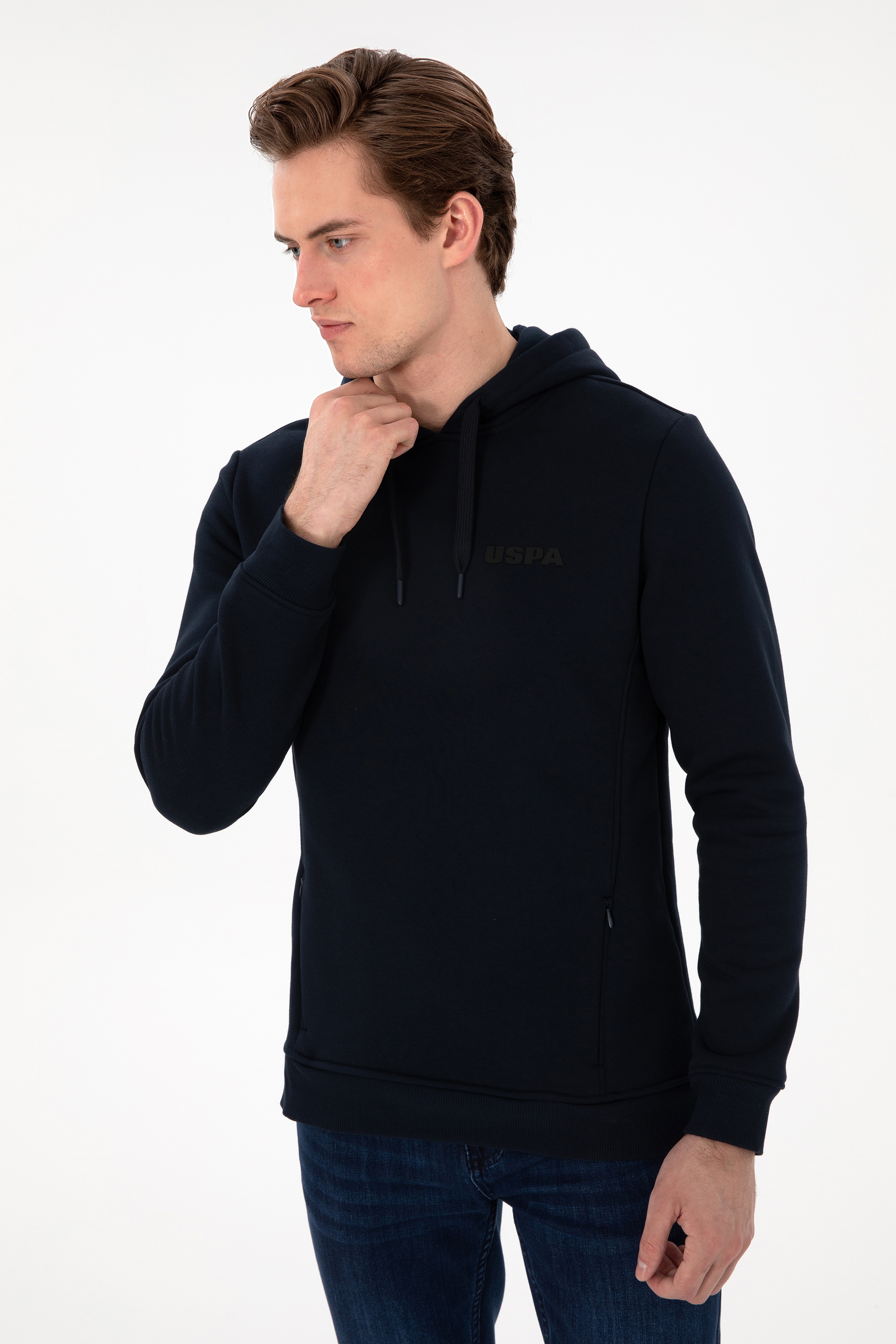 Erkek Lacivert Sweatshirt - Image 3