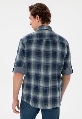 Erkek Lacivert Uzun Kollu Gömlek - 50305721006