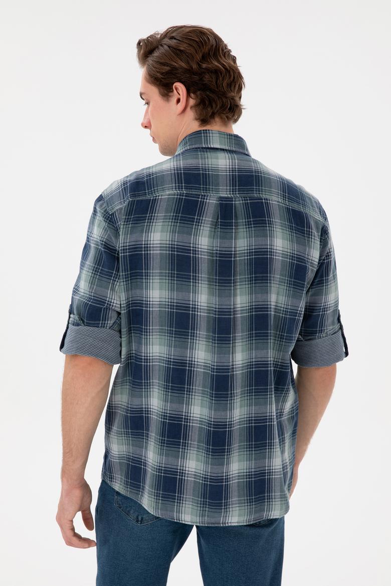 Erkek Lacivert Uzun Kollu Gömlek - 50305721006