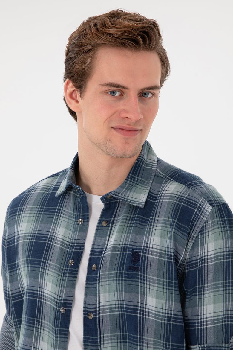 Erkek Lacivert Uzun Kollu Gömlek - 50305721006