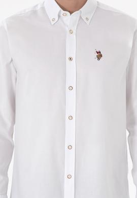 Erkek Beyaz Uzun Kollu Basic Gömlek - 50297981007