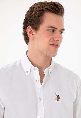 Erkek Beyaz Uzun Kollu Basic Gömlek - 50297981007