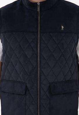 Erkek Lacivert Deri Ceket - 50307338006